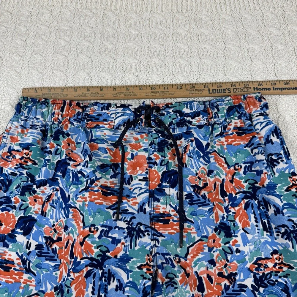 Coolibar Swim Trunks Board Shorts Men's XL Multicolor Animal Print Floral UPF50+